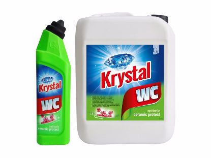 Obrázek Krystal WC kyselý na keramiku s ochranou zelený 750 ml, 5 l