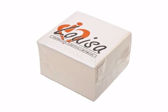 Obrázek Kostka lepená bílá 8,5 x 8,5 cm