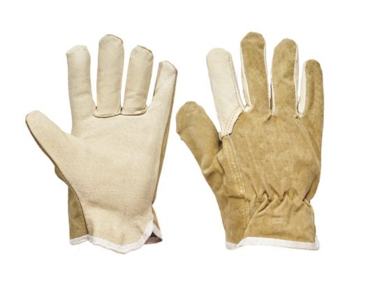 rukavice, kožené, pracovní