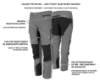 Kalhoty FOBOS grey / black