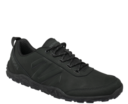 Polobotka Barefoot Leather Graphite Black