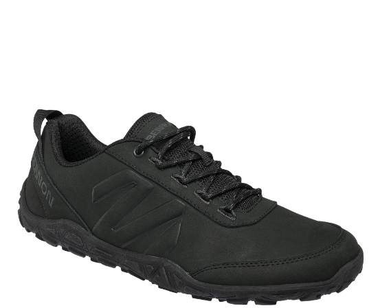 Polobotka Barefoot Leather Graphite Black
